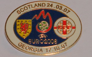 scotland v georgia oval 2008 badge