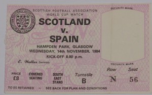 scotland v spain 1984