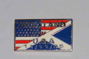 scotland v usa game badge old style