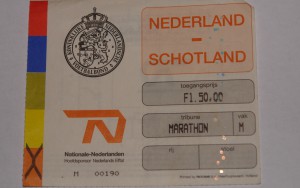 holland v scotland 1994 stub