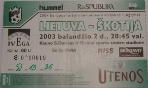 lithuania v scotland 2003