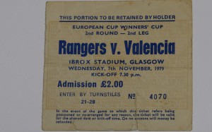 rangers v valencia stub