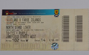 scotland v faroes 2006 seat 14