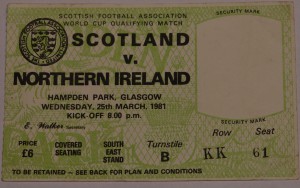 scotland v n ireland 1981