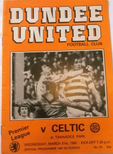 dundee united v celtic 1982