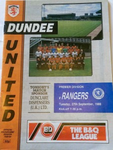 dundee united v rangers 1988