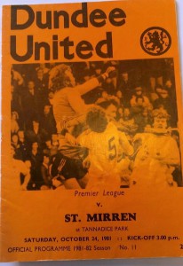 dundee united v st mirren 1981