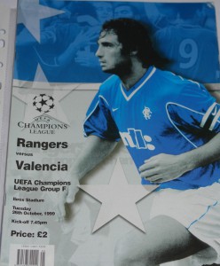 rangers v valencia  1999