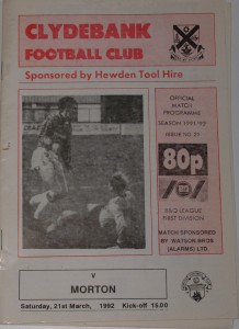 clydebank v morton 1992