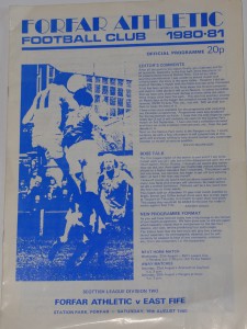 forfar v east fife 1980