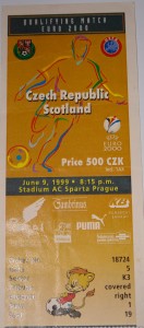 czech republic v scotland 1999