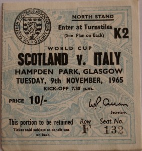 scotland italy 1965