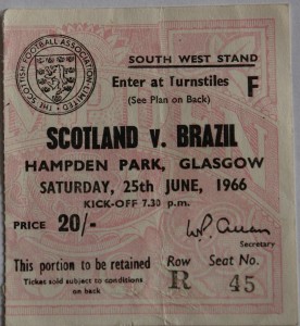 scotland v brazil 1966