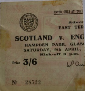 scotland v england 1960