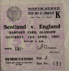 scotland v england 1962