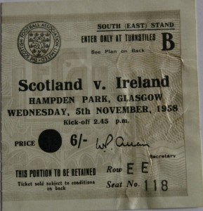 scotland v ireland 1958