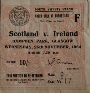 scotland v ireland 1964