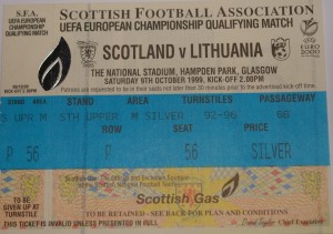 scotland v lithuania 1999