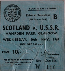 scotland v ussr 1967