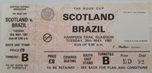 scotland v brazil 1987