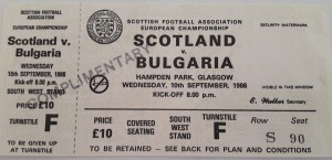 scotland v bulgaria 1986