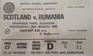 scotland v romania 1986