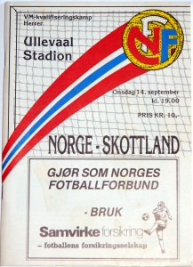 norway v scotland programme