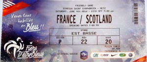 france v scotland 2016 stub