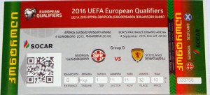 georgia v scotland 2015 stub