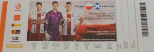 poland v scotland 2014 stub