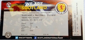 scotland v northern ireland 2015 stub