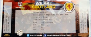 scotland v republic of ireland 2014 stub