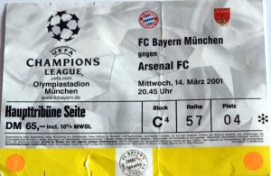 bayern munich v arsenal 2001