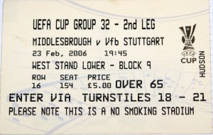 middlebourgh v stuggart uefa cup