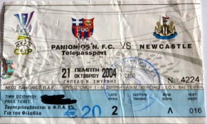 panionios athens v newcastle