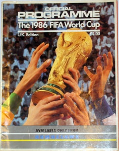 1986 world cup programme