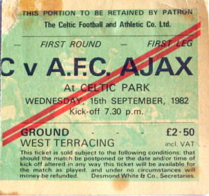 celtic v ajax 1982