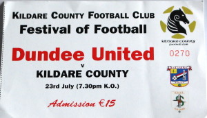 kildare county v dundee united stub