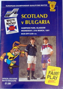 scotland v blgaria 1991