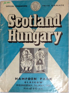 scotland v hungary 1958