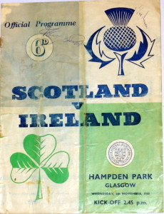 scotland v ireland 1958 creased