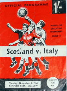 scotland v italy 1965