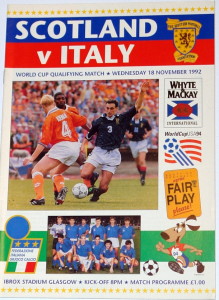 scotland v italy 1992