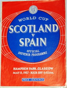 scotland v spain 1957