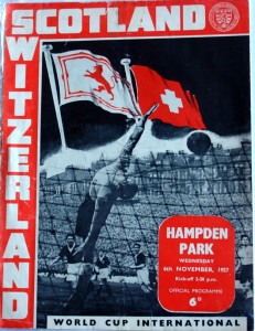 scotland v switzerland 1957