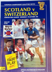 scotland v switzland 1990