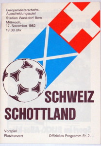 switzerland v scotland 1982