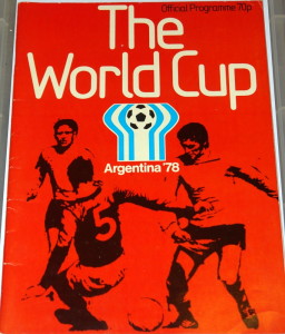 1978 world cup programme