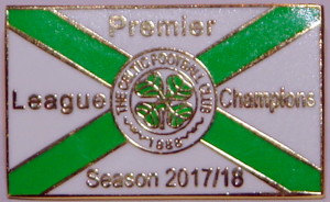 celtic champ flag badge 2017-18