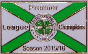 celtic champs flag badge 2015-16 badge